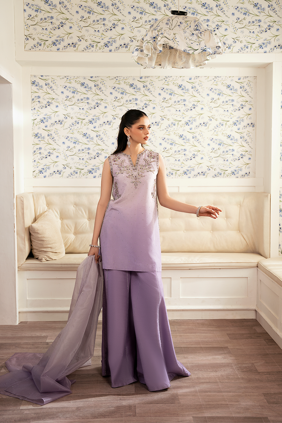 RLP-3 Maahi Collection Lylac Dress - Sillhouete