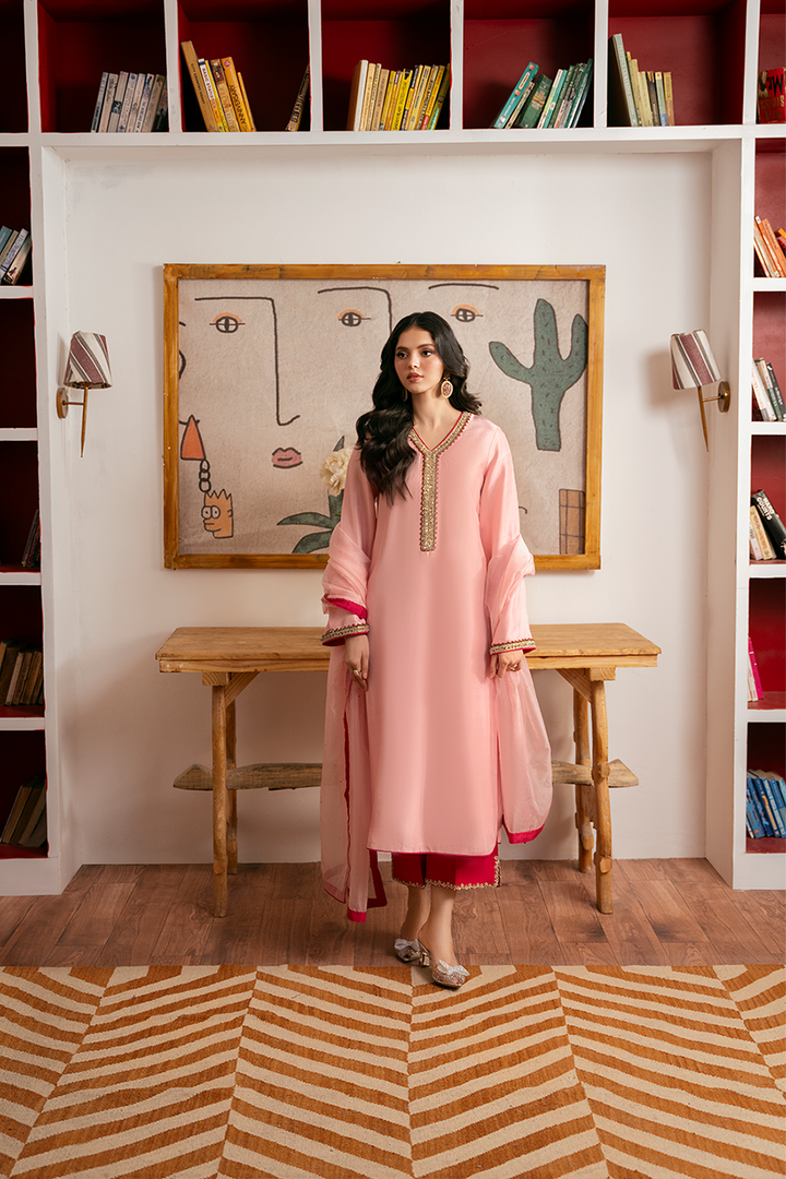 RLP-5 Maahi Collection Pink Dress - Sillhouete