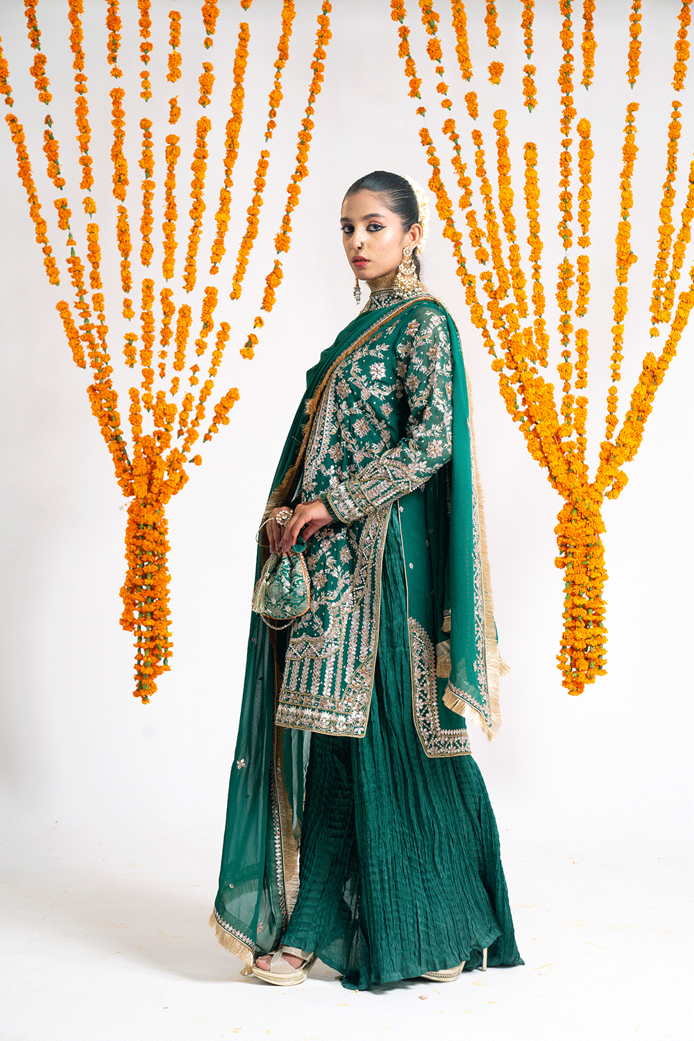 green designer pakistani