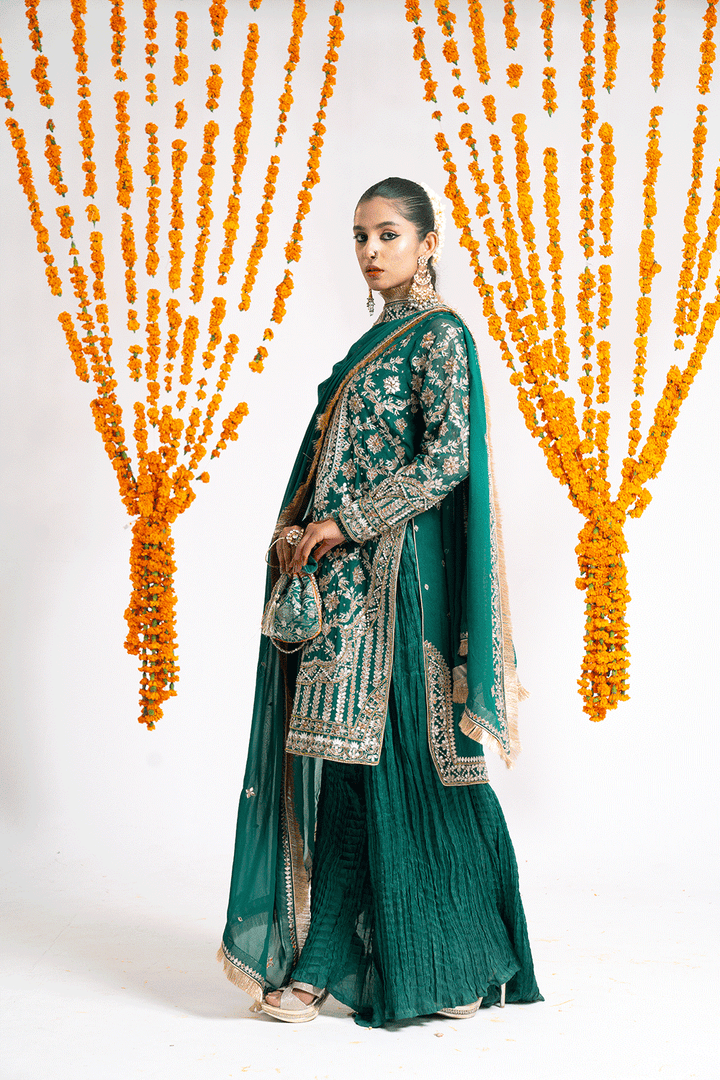 green designer pakistani