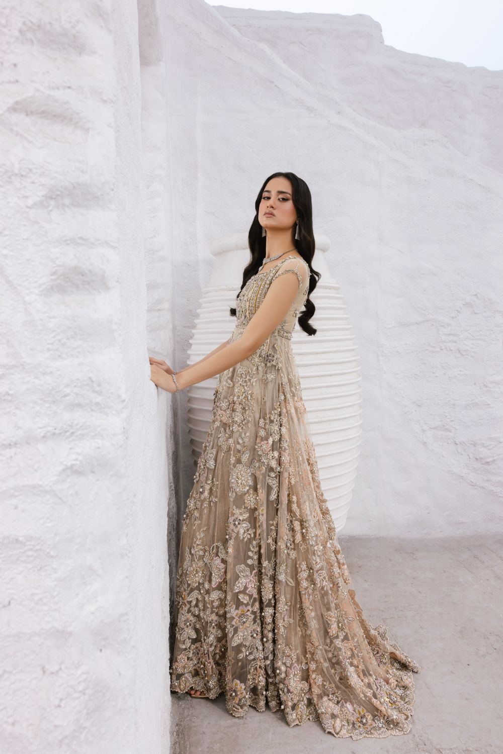 Moonlight Maxi Dress Pakistani Styles for Party & Wedding