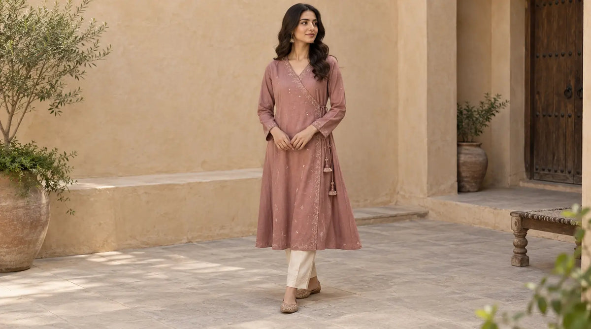 Angrakha Kameez: The Silhouette Everyone’s Wearing In 2026