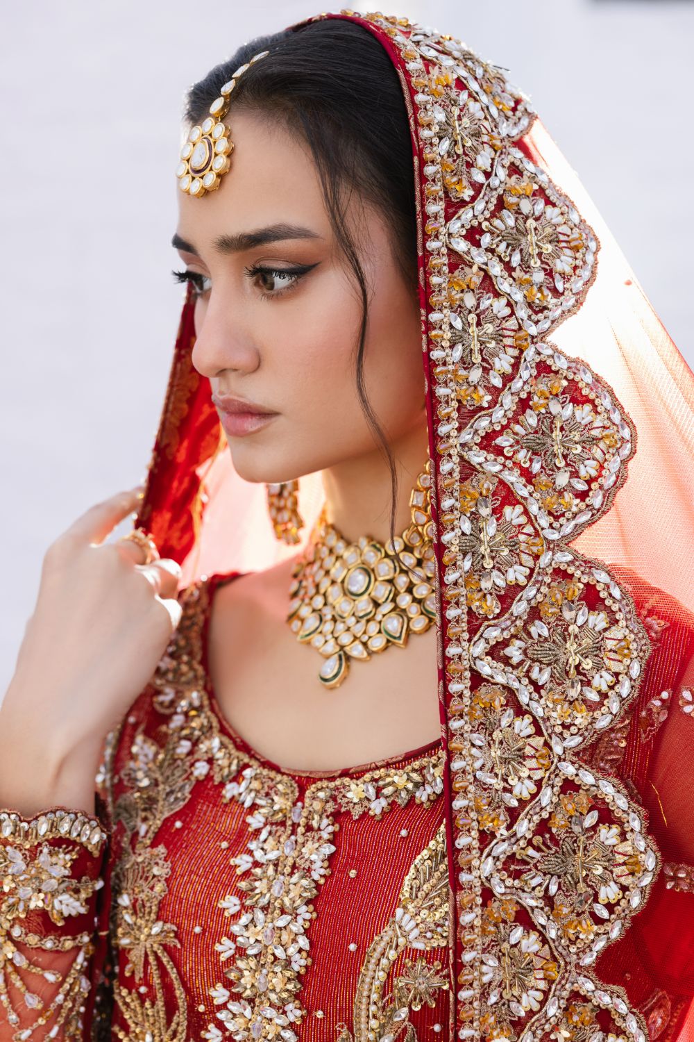 Red Bridal Farshi Sharara (SBM-7)