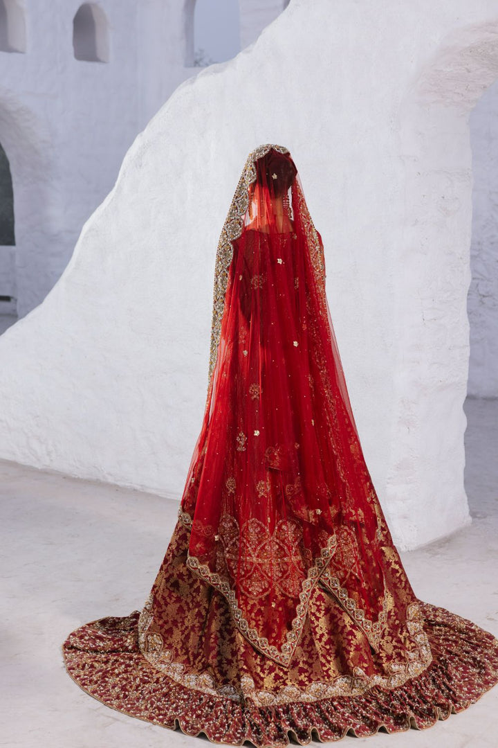 Red Bridal Farshi Sharara (SBM-7)