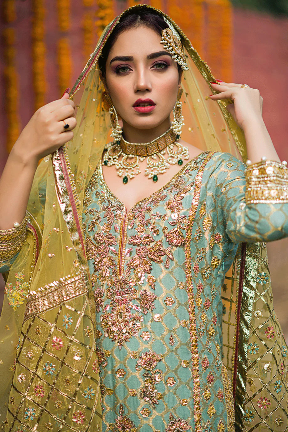 pakistani mehndi dresses