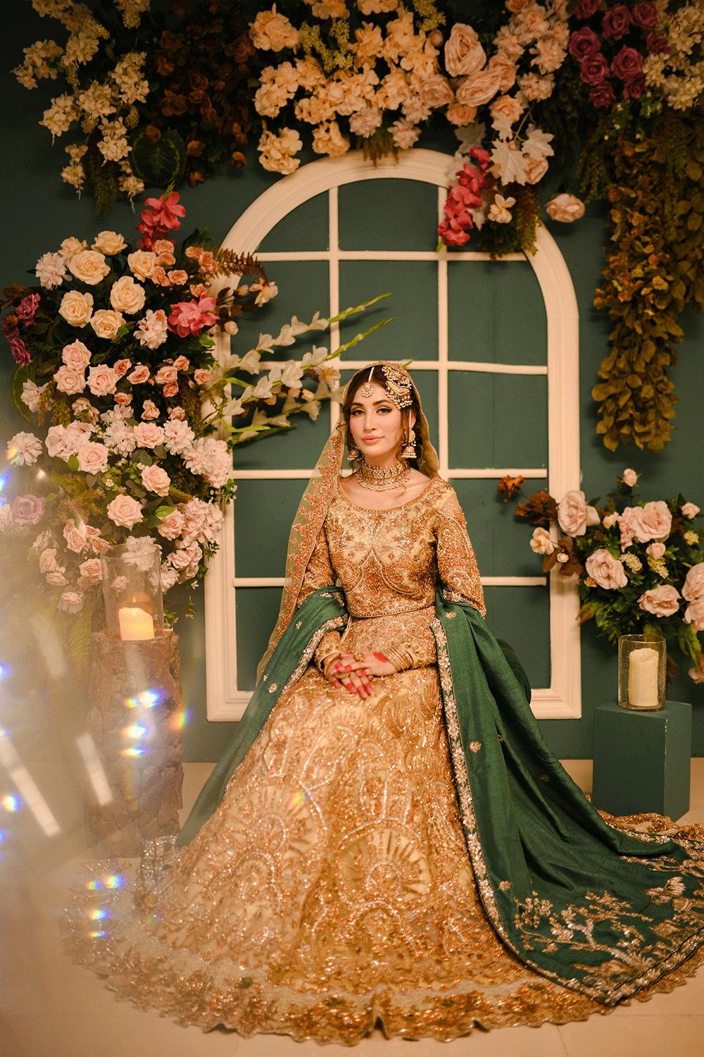 green walima bridal dress 8 Walima dress ideas