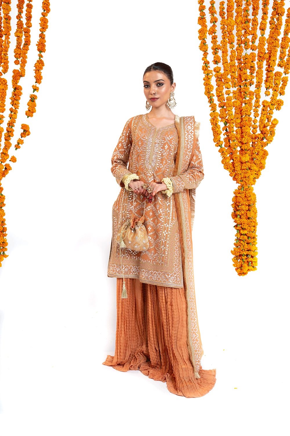 Pakistani Bridal Designer Sharara Suit for Weddings