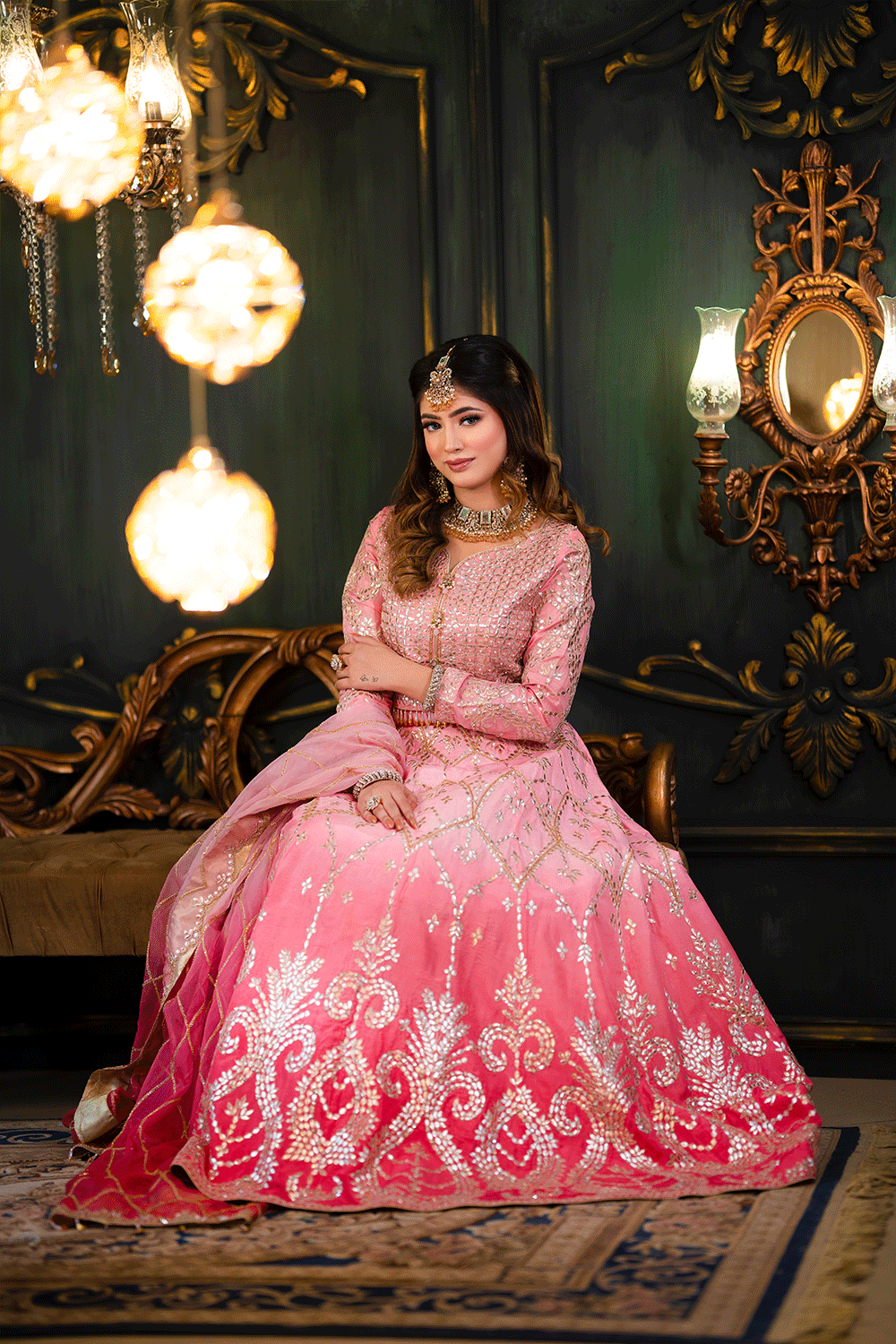 Pink Shaded Lehnga Choli (S-7)