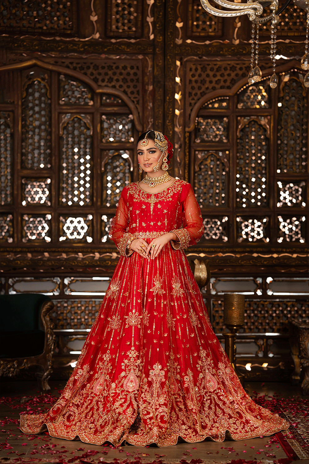 Red Wedding Lehenga for Bride online in USA