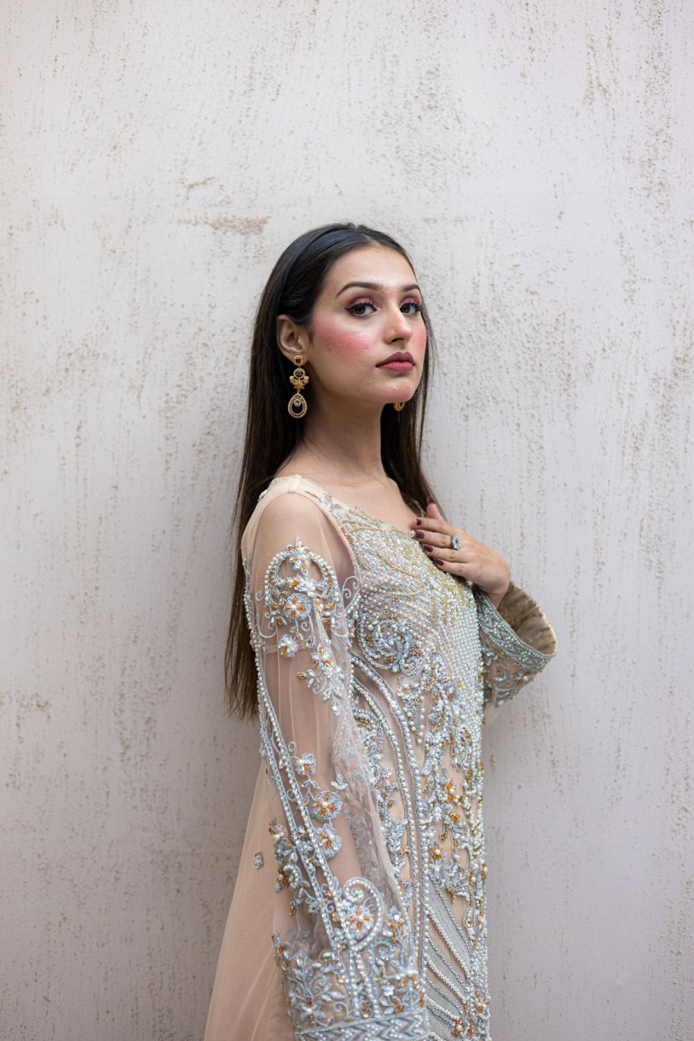 Peach Moti Lehnga (SFP-6PEACH)